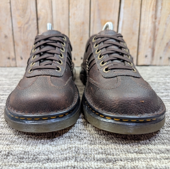 Dr. Martens Dark Brown Leather Oxfords - Picture 2 of 8